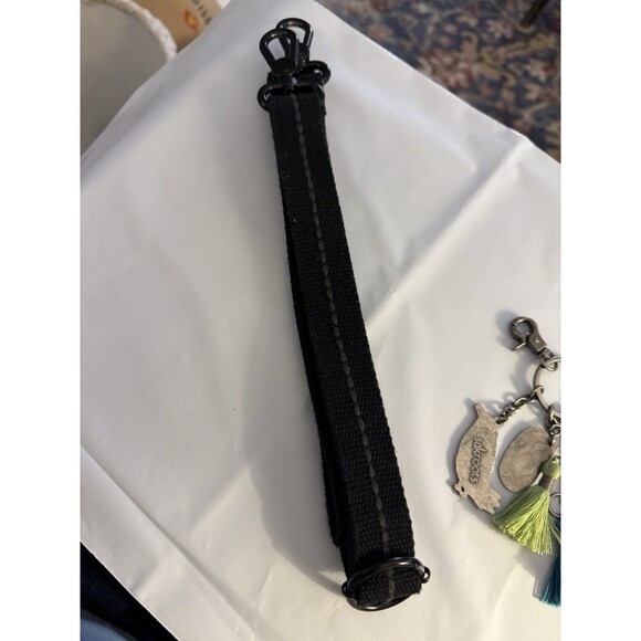 The Sak Sakroots Handbag Yellow/Purp Bird Peace Key Chain Ring Bag Charm Enamel* - Picture 3 of 6